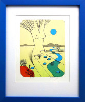 Josef Velčovský - Krajina plná modrého štěstí - grafika